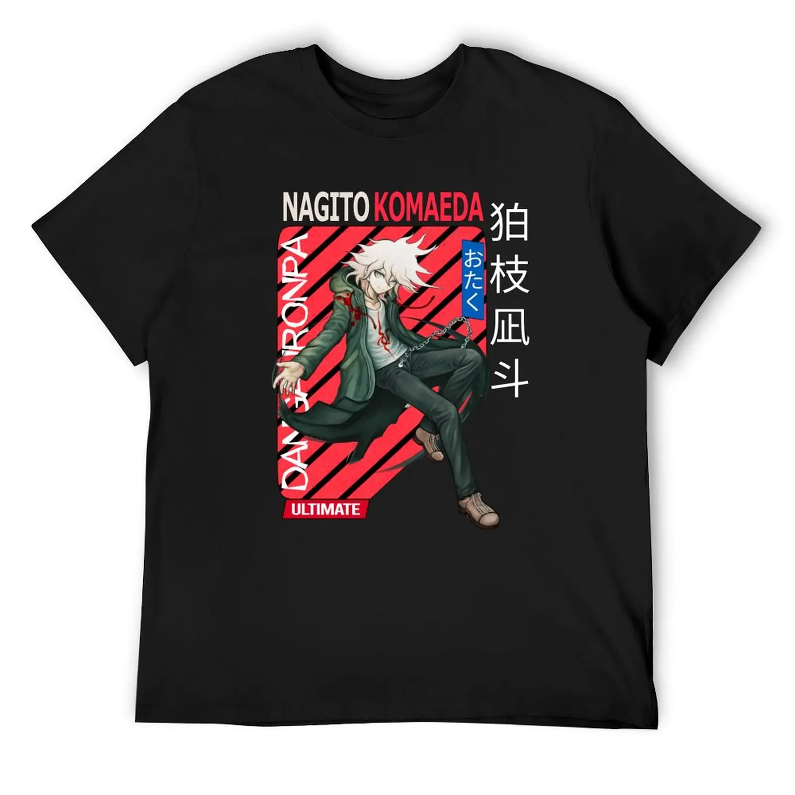 Рубашка Nagito Komaeda Danganronpa V3, футболка унисекс с игрой, эстетичная одежда, мужские однотонные футболки в стиле аниме