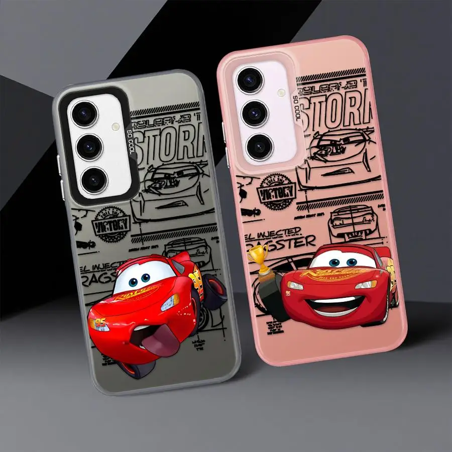 Мягкий чехол для Samsung Galaxy A53 A73 A35 A26 A36 A72 A51 A56 A55 A54 A52 A71 Disney Lightning McQueen