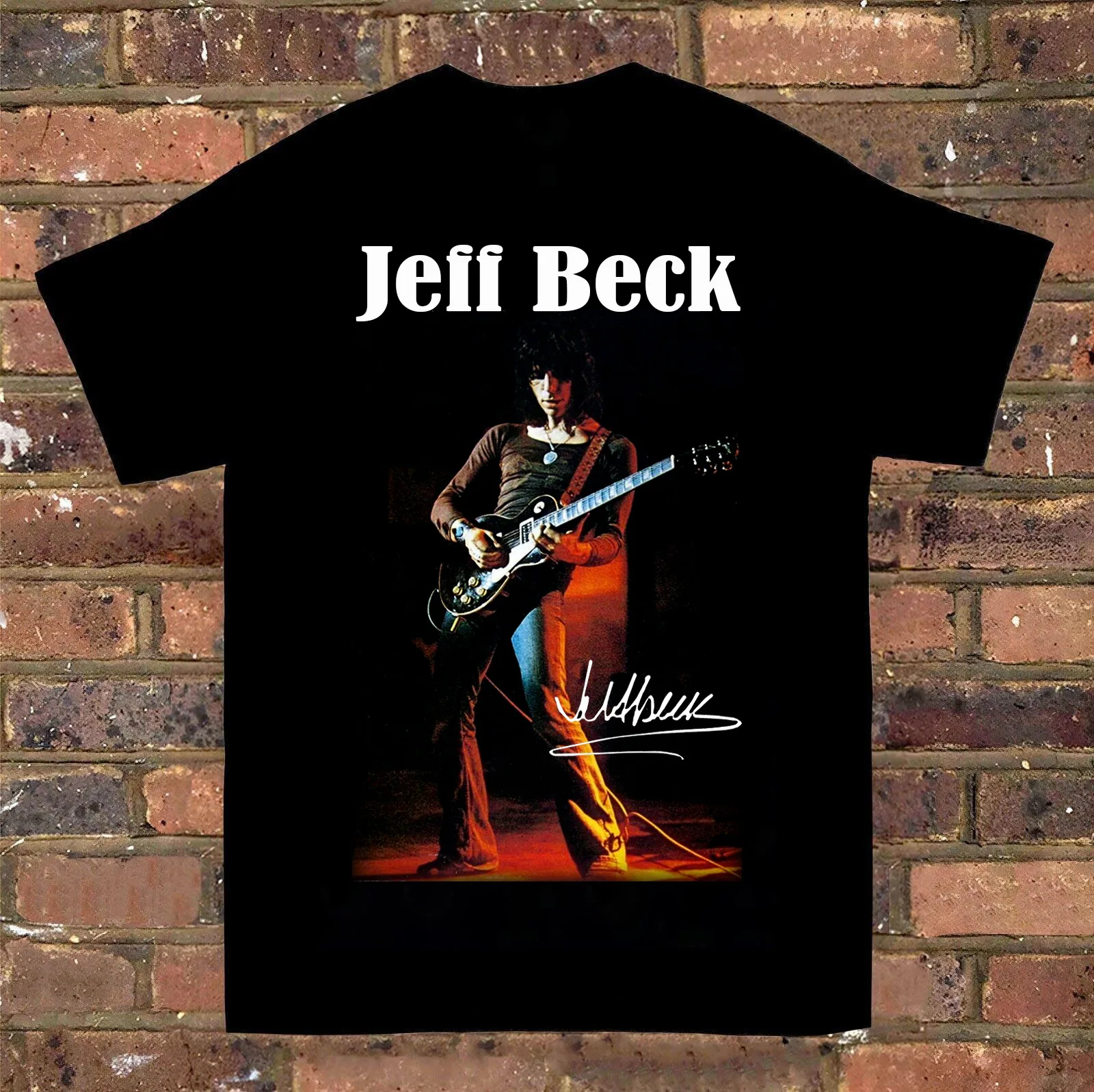 Новая популярная базовая хлопковая черная футболка Jeff Beck Singer