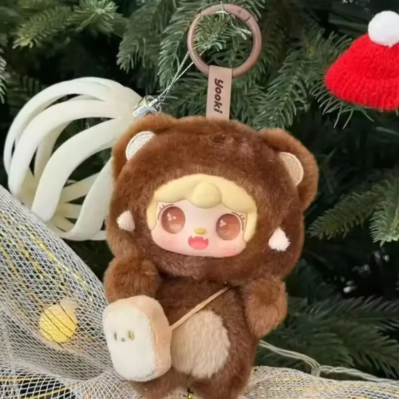 Фото Hot Yooki V4 10 см Подвеска Gen Bite Bear Series Виниловая мини-слепая коробка Милый декор Коллекция Фигурка Kid Bestie Girl Новогодние игрушки №4