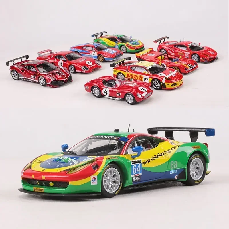 Фото Bburago 1:43 Ferrari 24 HEURES DU MANS 499p F430 308 GTB 458 488 312P 512BB Модель гоночного легкосплавного автомобиля Коллекция Ferrari Детский подарок №2