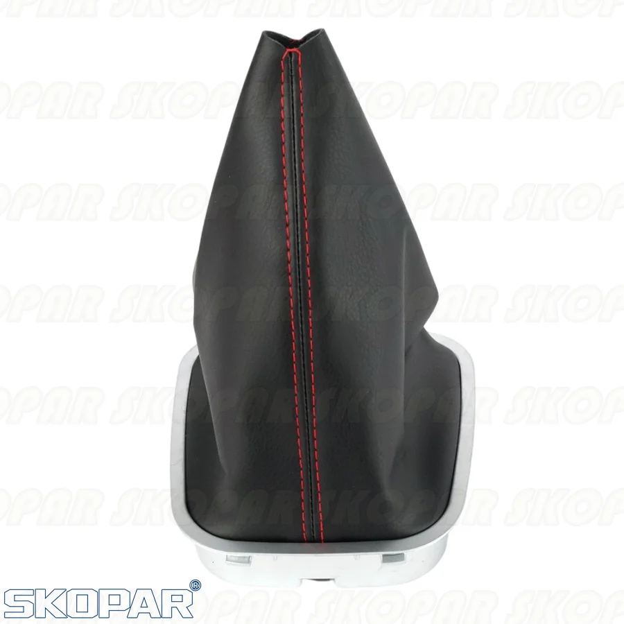 Фото Для VW Polo 6R 6C 2009 2010 2011 2012 2013 2014 2015 2016 2017 2018 Автомобильные аксессуары Двигатель переключения передач Red Line PU Boot №5