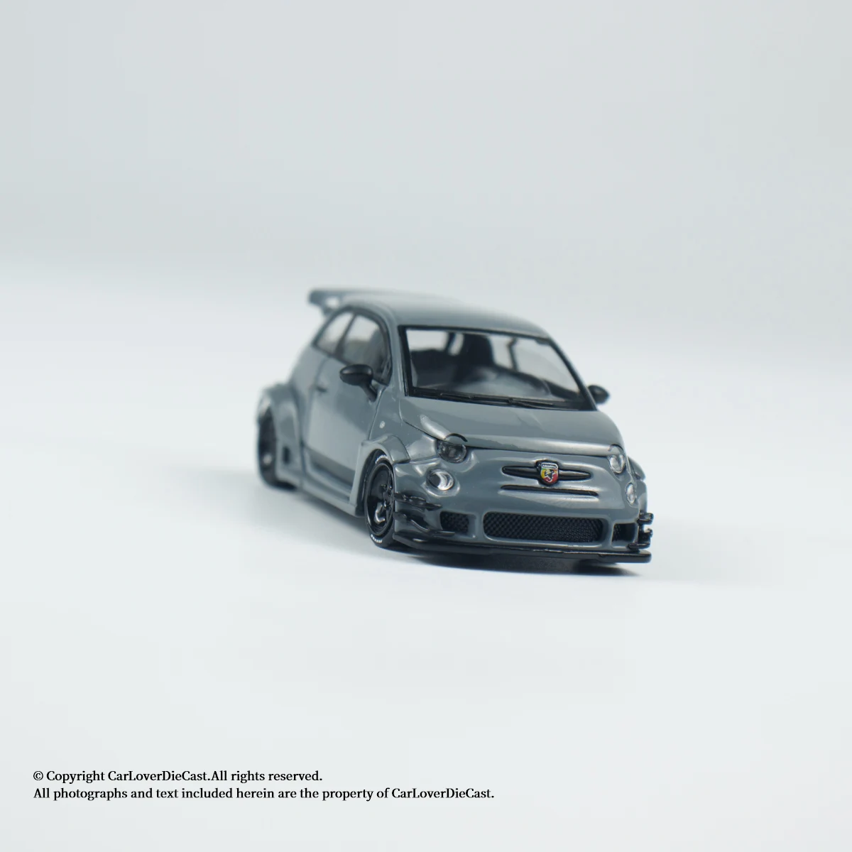 MINIGT 1:64 Abarth 595 LB-WORKS x Abas Works Серая литая модель автомобиля (art.: 3920d03acc97a) - 3920d03acc97a
