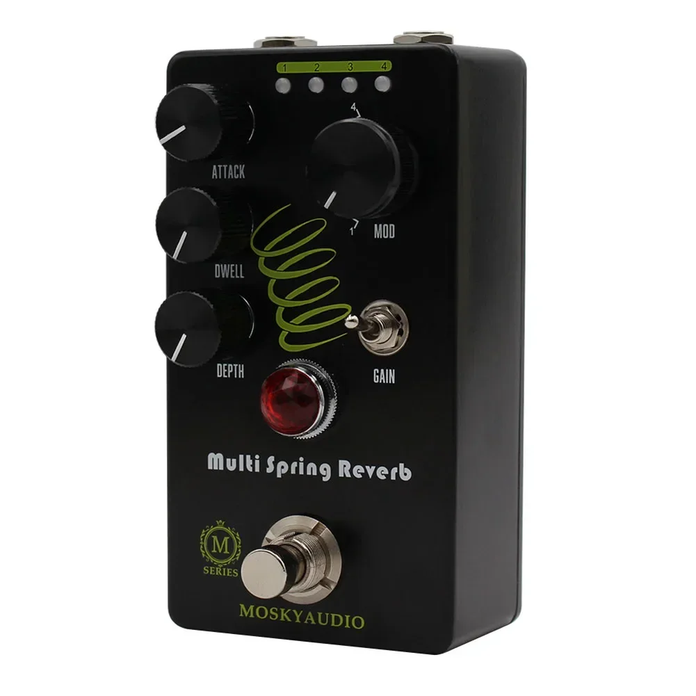 Mosky Audio Multi Spring Reverb гитара бас педаль эффектов реверберация четыре модели с True Bypass аксессуары для музыкального оборудования