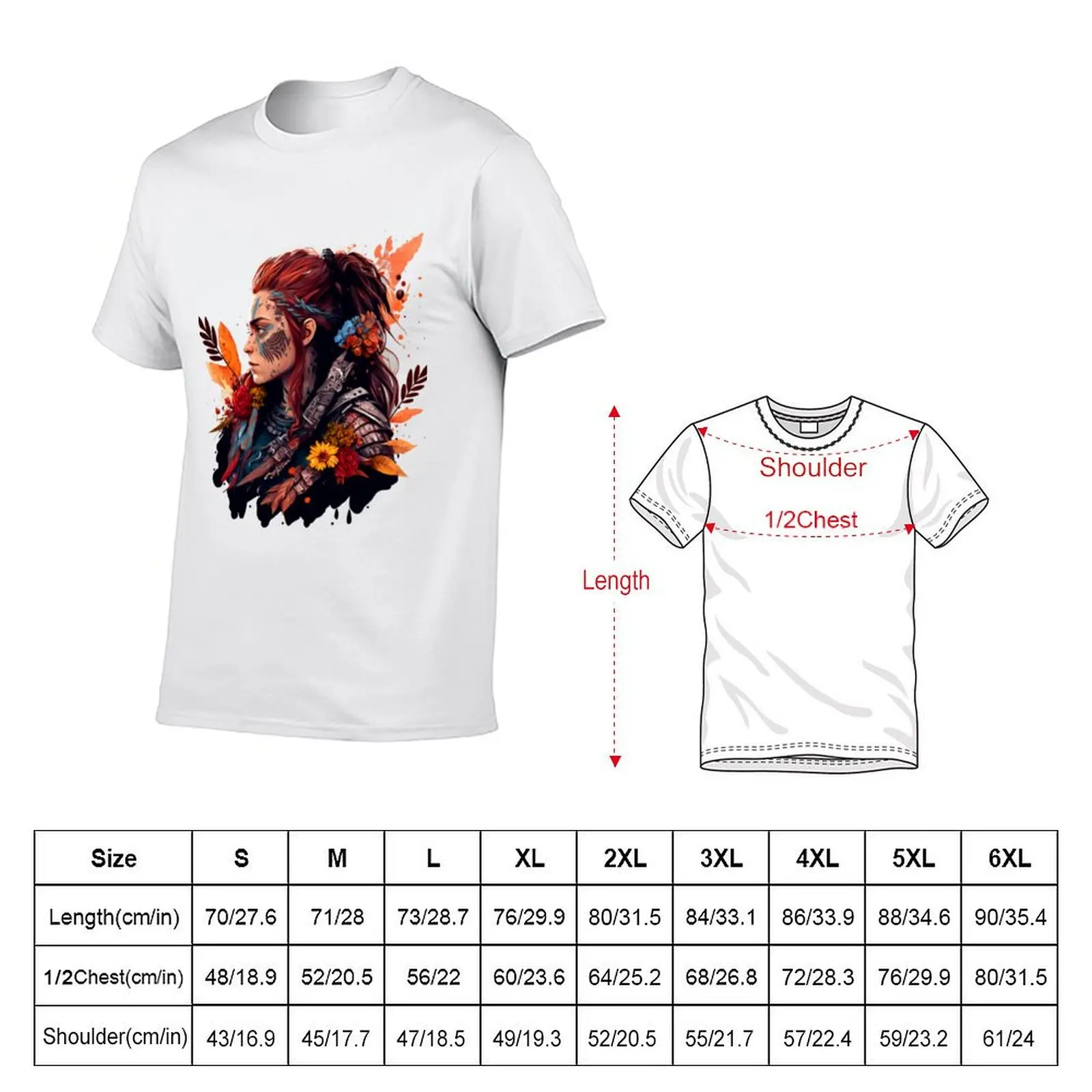 Футболка Horizon Zero Dawwn Aloy, мужские футболки, мужская футболка с рисунком, хлопковая футболка (art.: 3920d1e996ce8) - 3920d1e996ce8