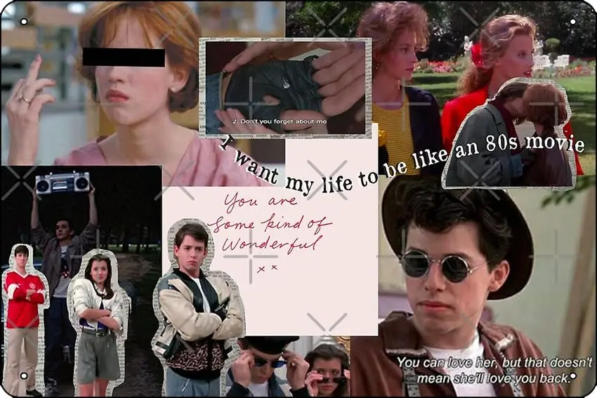 Фотоколлаж Oedrtqi LIFE LIKE AN 80s, Художественная печать, забавный металлический жестяной знак для дома, кухни, бара, комнаты, гаража, Декор 8x12 дюймов