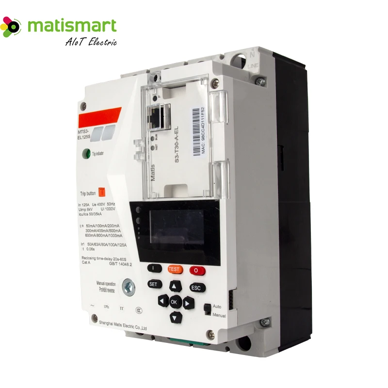 Фото Matismart MTS3-EL 125A Wi-Fi выключатель интеллектуальное измерение Mccb Trip Unit 4p Mccb умный Wi-Fi Mccb №2