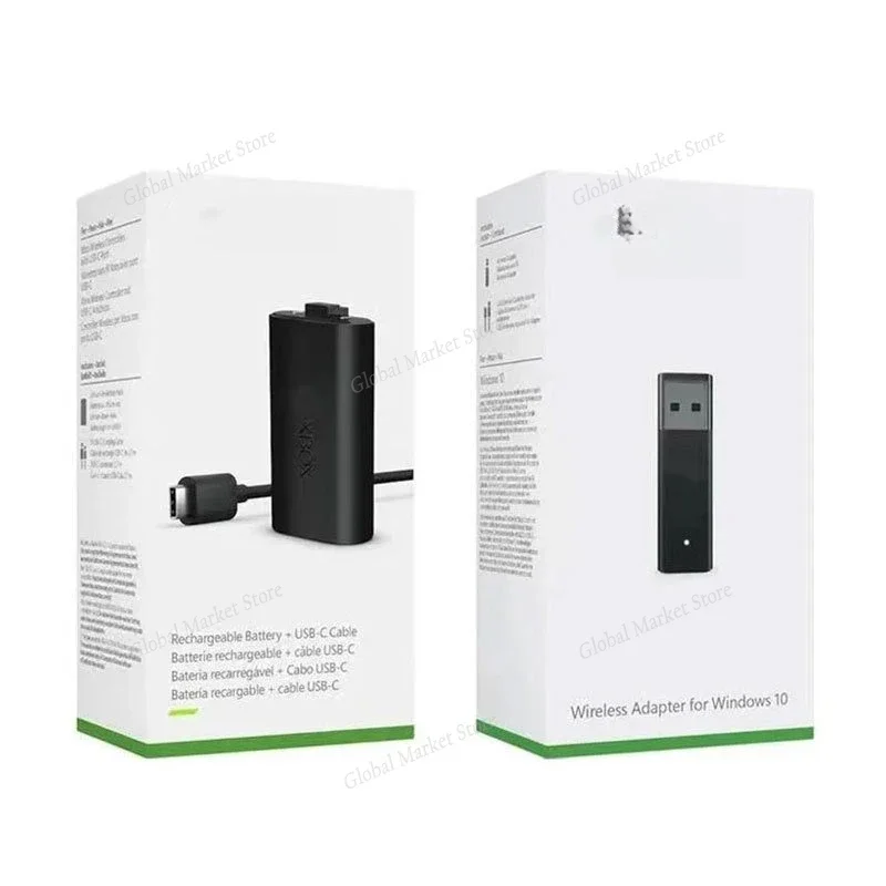 Подходит для оригинального адаптера для ручки Xbox. Беспроводная серия, приемник второго поколения, перезаряжаемая батарея XSX.