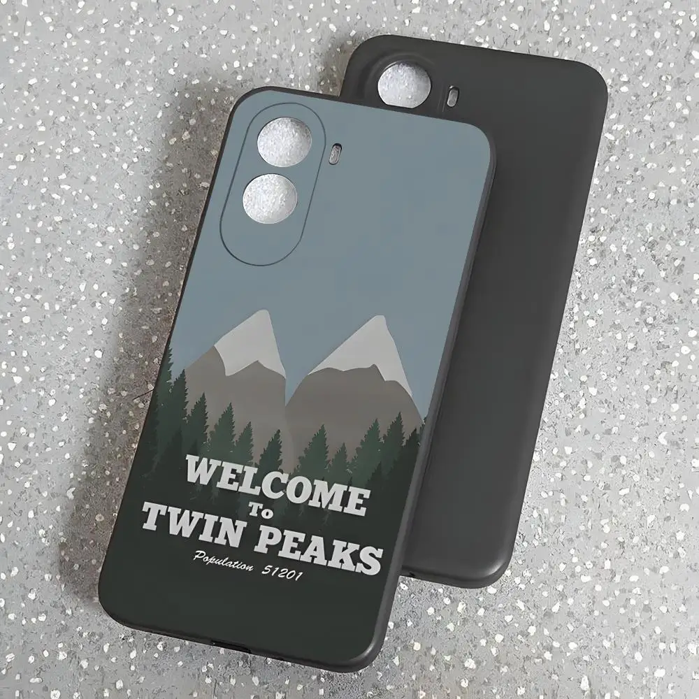 Добро пожаловать в чехол для телефона Twin Peaks для Poco M7 M6 M5 S M4 F7 Ultra F6 F5 X7 X6 X5 X4 GT Pro Черный мягкий корпус