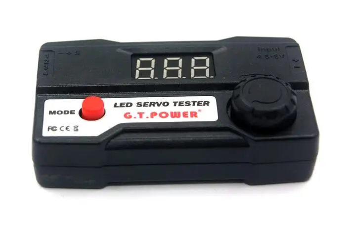Светодиодный сервотестер GT Power/двойной режим — руководство и автоматические сервоприводы/1-4 могут быть подключен для FIutaba KST GWS hitec