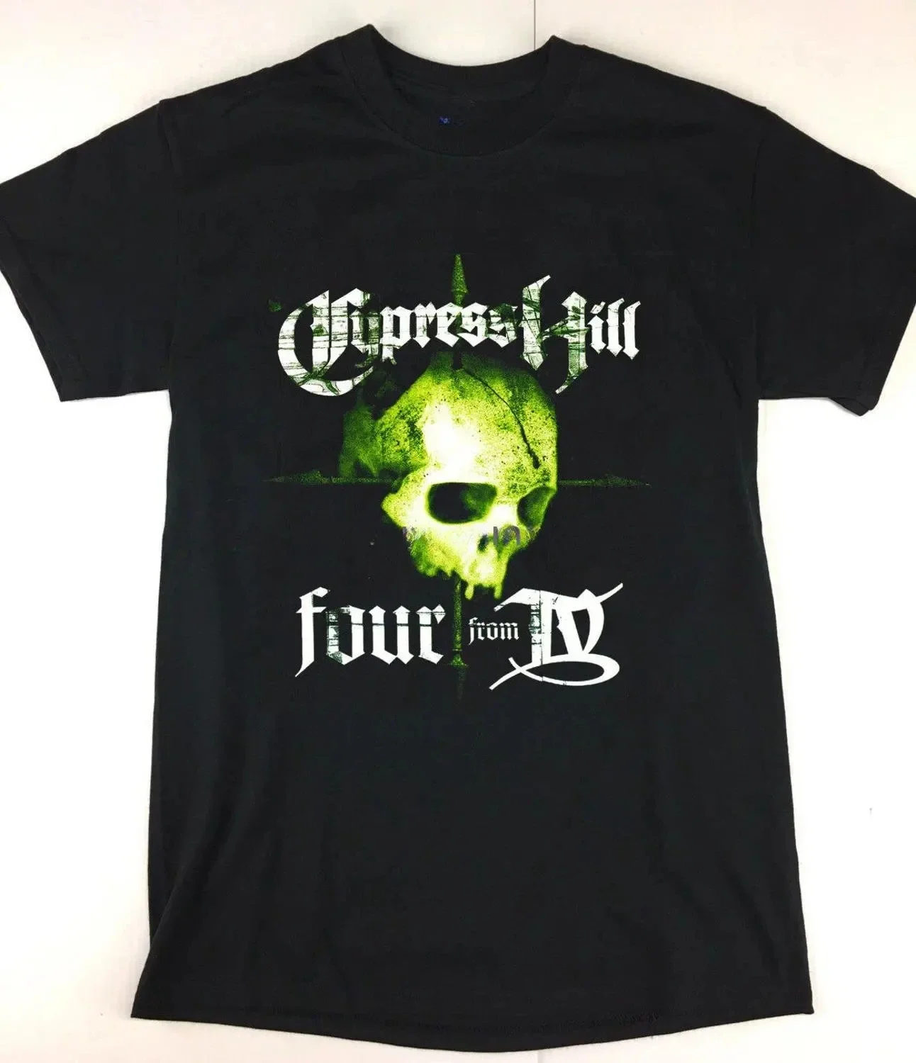 Забавные футболки 2024 летние топы Cypress Hill двухсторонний принт Four From Iv Reprint Винтажная Футболка оверсайз мужская одежда graphic