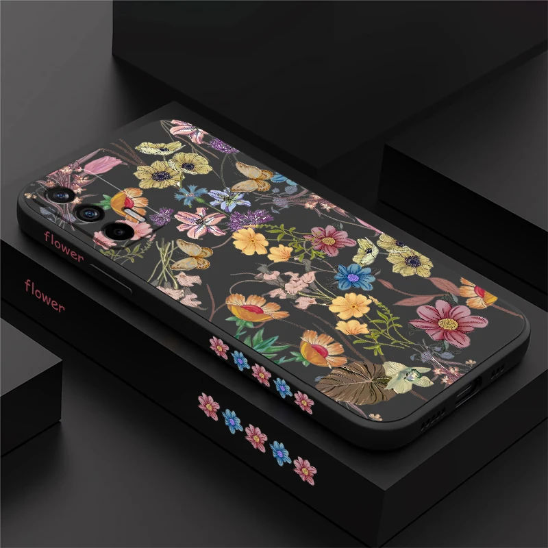 Чехол с красивыми цветами и бабочкой для OPPO Realme GT NEO2 Master GT2 XT X2 Q5 Q3I V5 V13 U1 Q3 Pro Карнавальный мягкий силиконовый чехол для телефона