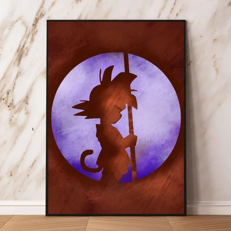 Фото Картина на холсте, картина Dragon Ball Goku, декор, подарки, современная гостиная, модульные принты, декоративные картины, детские фигурки №3