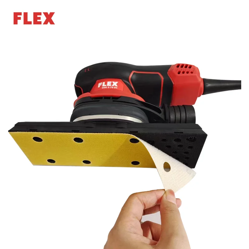 Немецкая электрическая машина для наждачной бумаги FLEX 70198 мм, прямоугольная сухая мельница для автомобильного листового металла, шпаклевки, шлифовальные инструменты (art.: 3920d1740161e) - 3920d1740161e