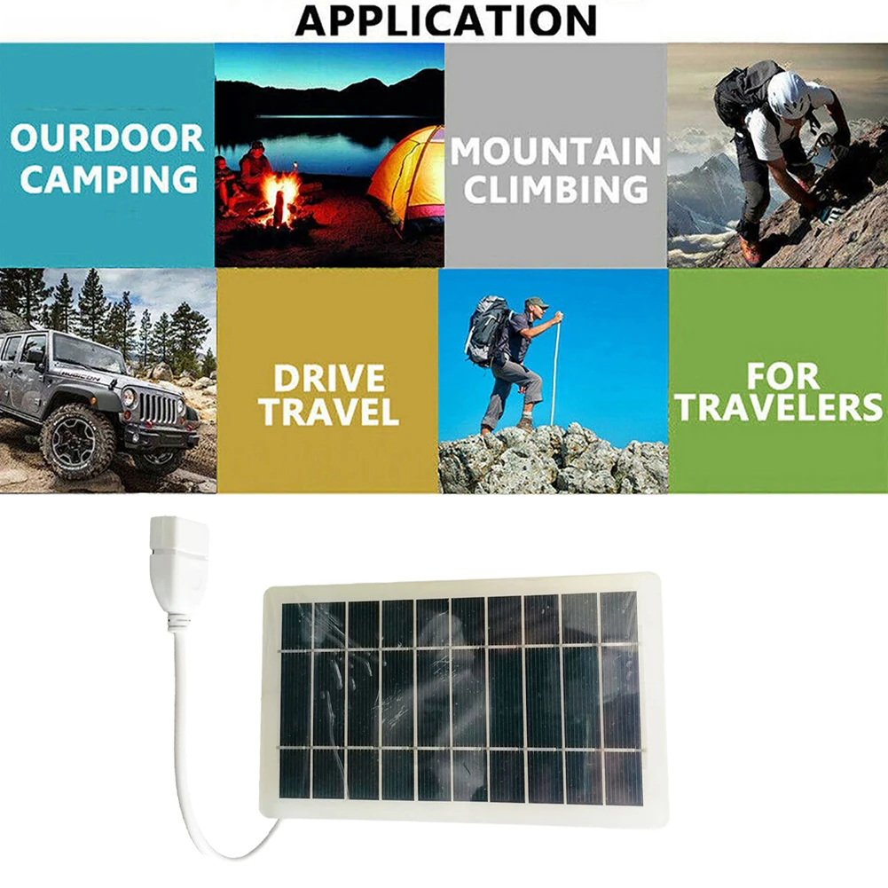 Фото 1 шт., портативная солнечная USB-зарядка, 2 Вт, 5 В №2