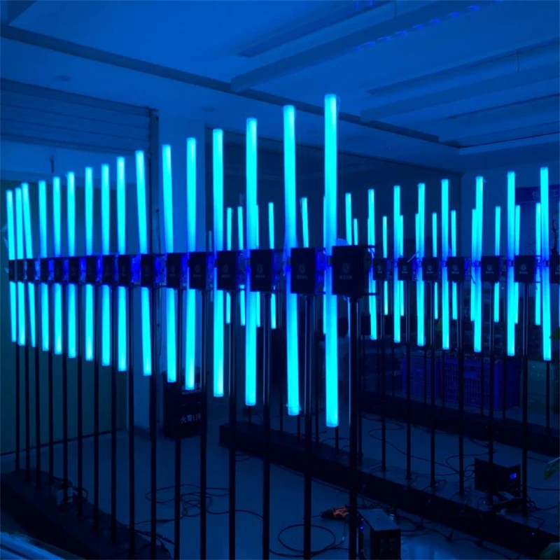 Фото 2 шт., 1 м, 360 RGB, пиксельная трубка, 360 градусов, автоматическая кинетическая вращающаяся светодиодная пиксельная трубка №4