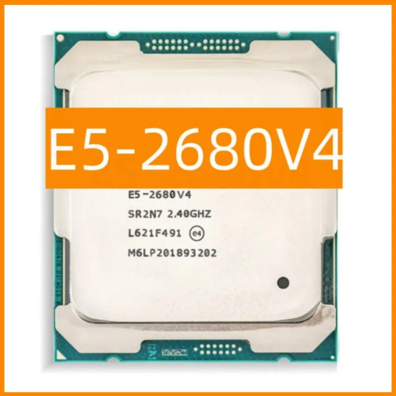 Процессор E5 2680V4 E5-2680V 4, процессор Xeon X99 2,40 ГГц, 14 ядер, 35 Мб, 14 нм, FCLGA2011-3 TPD 120 Вт