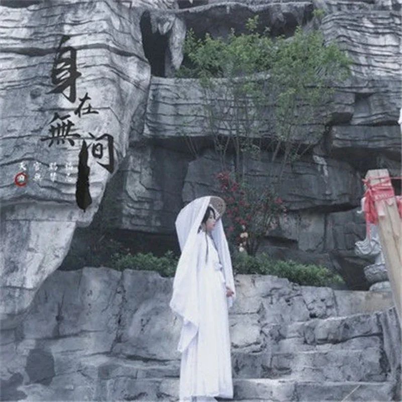 Фото Xie Lian Косплей Костюм Аниме Tian Guan Ci Fu Xie Lian Косплей Парик Белый наряд Han Fu Костюмы на Хэллоуин для мужчин и женщин 2025 №5