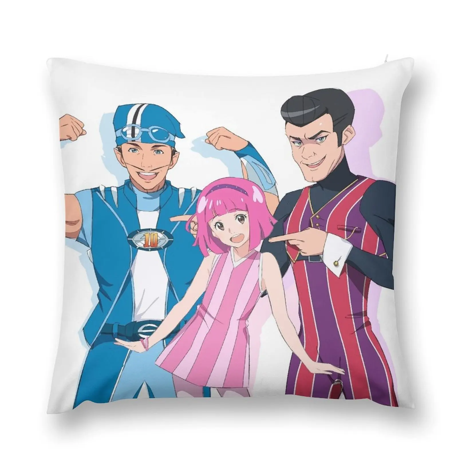 Подушка lazytown, эстетическая прямоугольная наволочка, наволочка