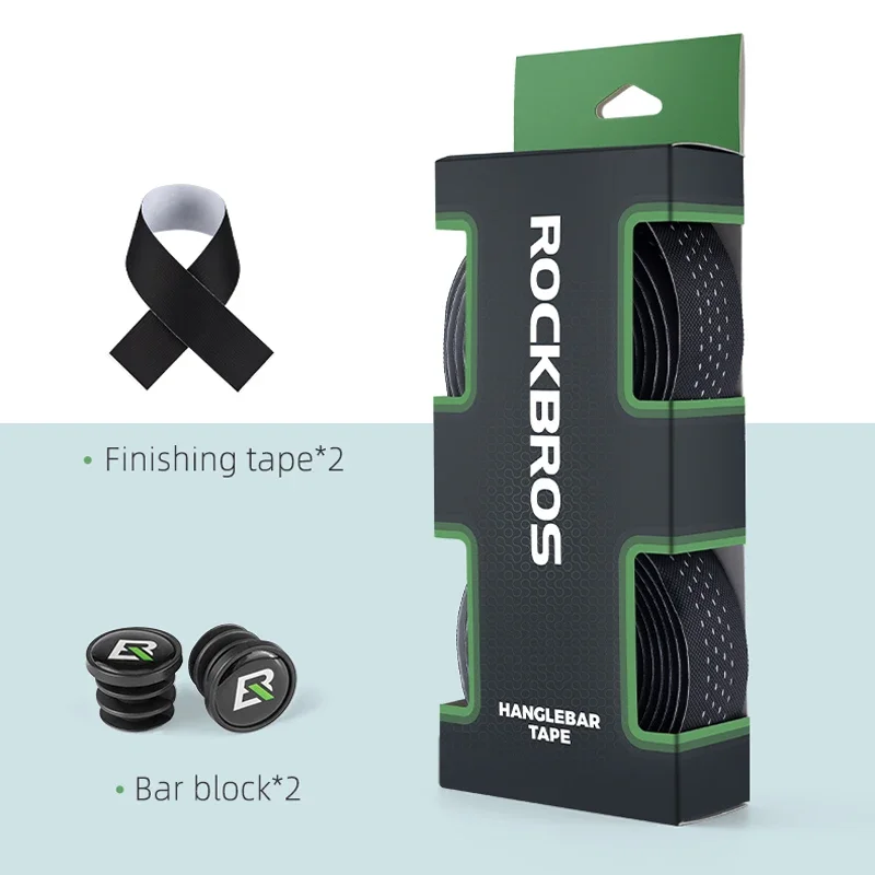 Фото Лента на руль велосипеда Rockbros, противоскользящая Мягкая дышащая Противоударная амортизирующая руль из полиуретана ЭВА, для езды на велосипеде, аксессуары для велоспорта №3