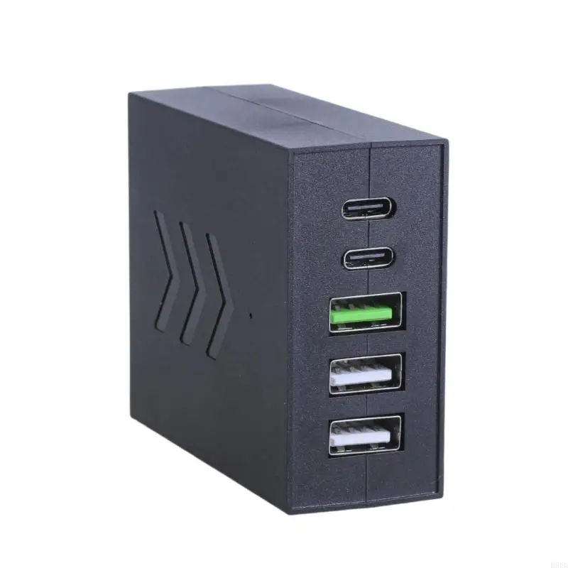 Фото H9EB 5 Port USB-зарядное устройство преобразует DC8-30V в 3XUSB+2xType C Зарядное устройство для смартфонов и планшетов для и №3