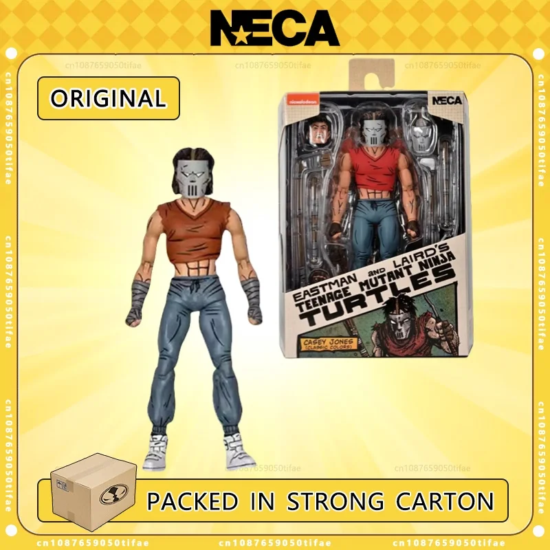 NECA Toys Черепашки Ниндзя Кейси Джонс (классические цвета) 7-дюймовые фигурки оригинальные аниме-куклы наборы моделей гаражный подарок