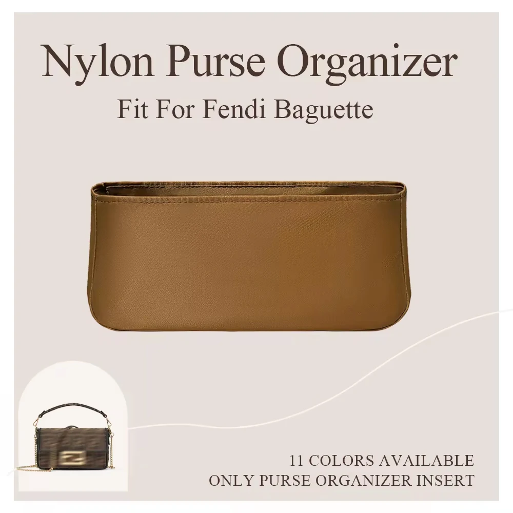 Нейлоновый кошелек-органайзер, подходит для Fendi Baguette, легкая внутренняя сумка-вкладыш, косметичка внутри, сумка-органайзер для хранения
