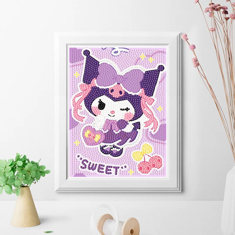 Фото Алмазная живопись Sanrio, Pacha, собака, Hello kitty, Детские алмазные наклейки ручной работы «сделай сам», алмазная живопись, подарок №3