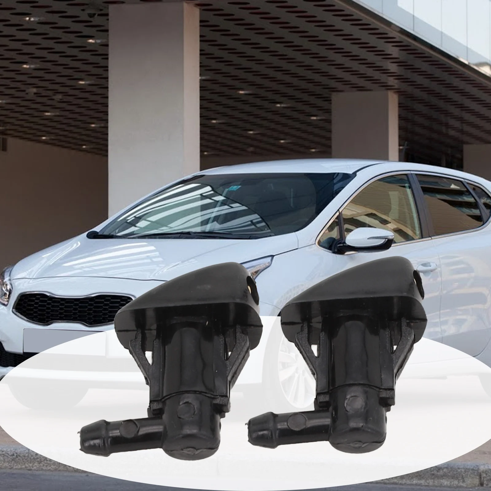 Фото 2 шт., распылитель воды на лобовое стекло для Hyundai Tucson MK1 05-2010, Kia Spectra EX, LX, SX 07-2009 №5