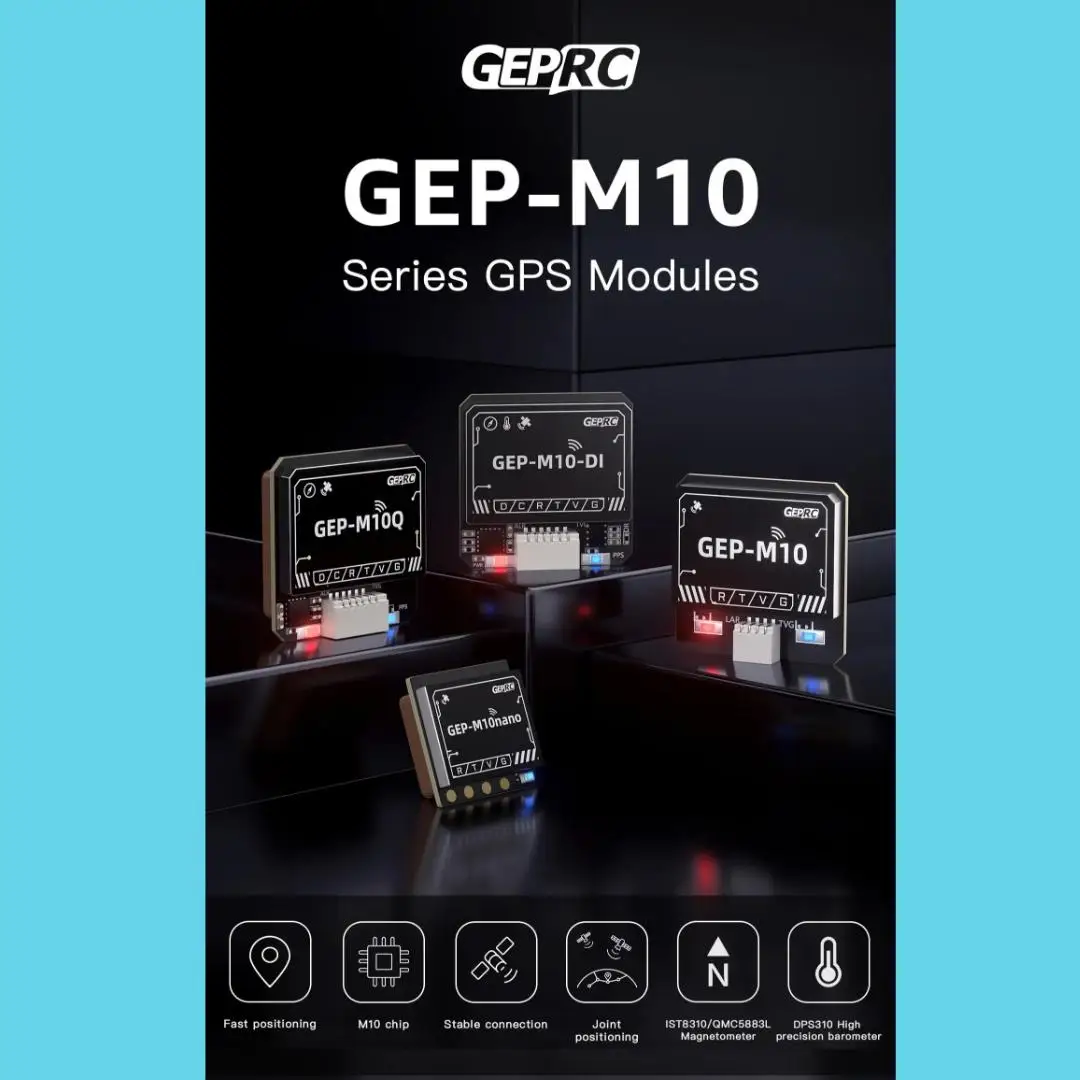 Чип GEPRC серии GEP-M10 GPS U-blox M10 поддерживает GPS BDS Galileo QZSS SBAS, позиционирование суставов