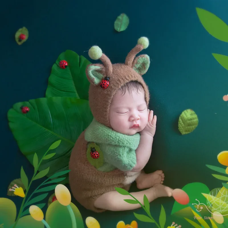 Тематическая одежда для фотосъемки новорожденных, студийный реквизит, милая детская фотография, мультяшная шляпа, одежда для детских послеродовых фотографий CL (походження) (art.: 3920cac39dd15) - 3920cac39dd15