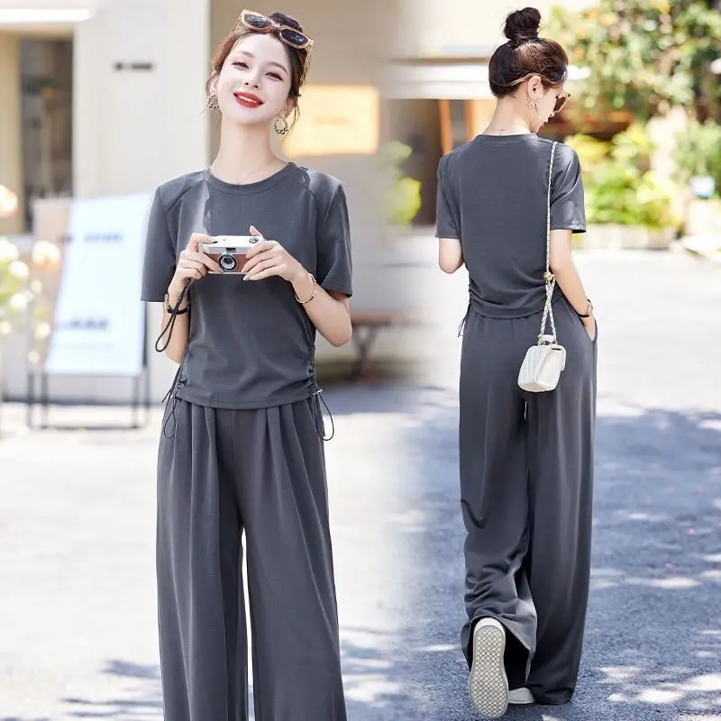Фото Tracksuit Pant Sets for Women 2 Pieces Sport Sweatshirt Cheap Comfortable Wholesale Bulk Co Ord Chic and Elegant Trousers Woman №5