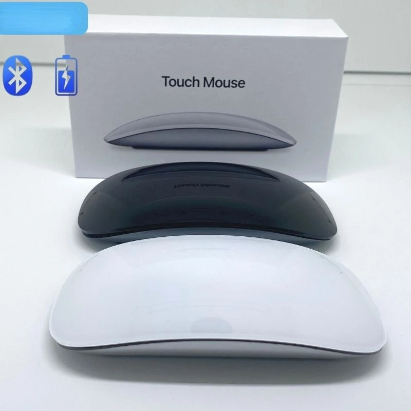 Bluetooth беспроводная Волшебная мышь, бесшумная перезаряжаемая Лазерная компьютерная мышь, тонкие эргономичные компьютерные мыши для Apple Macbook Microsoft