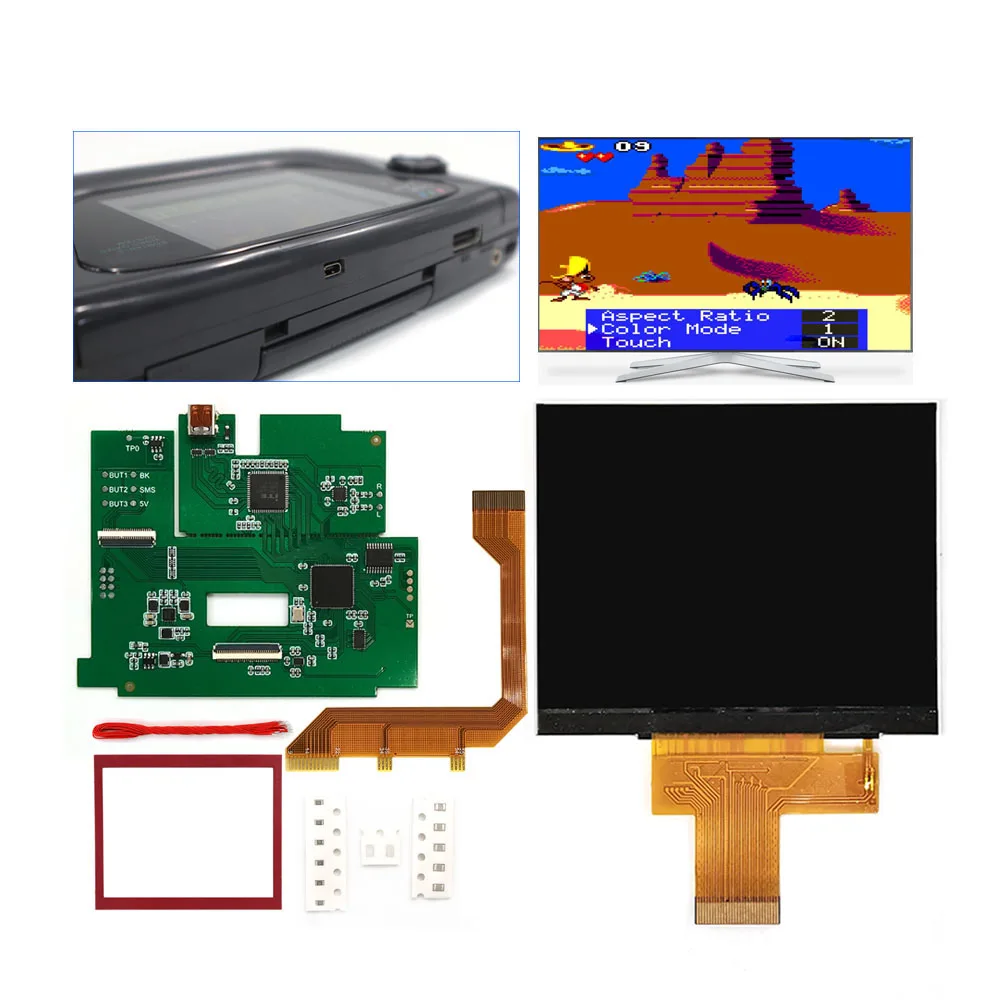 2023 г., ЖК-экран IPS для SEGA Game Gear, дисплей высокой яркости, 720P, HDMI-совместимый выход, наборы модов для консоли SEGA GG