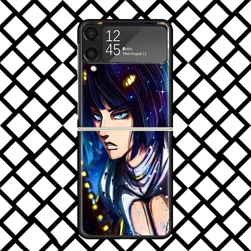 Фото Чехол для телефона JoJo Adventure Bruno Buccellati для Samsung Z Flip 7 6 5 4 3 Galaxy ZFLIP7 ZFlip6 5G Flip5 Flip4 Flip3 5g Black Hard №4