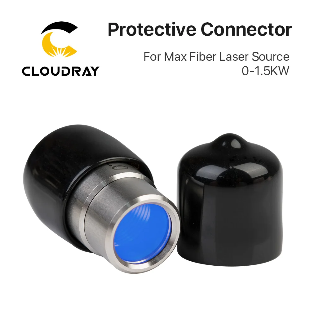 Волоконный лазерный источник Cloudray Max 0-1,5 кВт, выходной защитный соединитель, группа линз для оптоволоконного лазерного источника