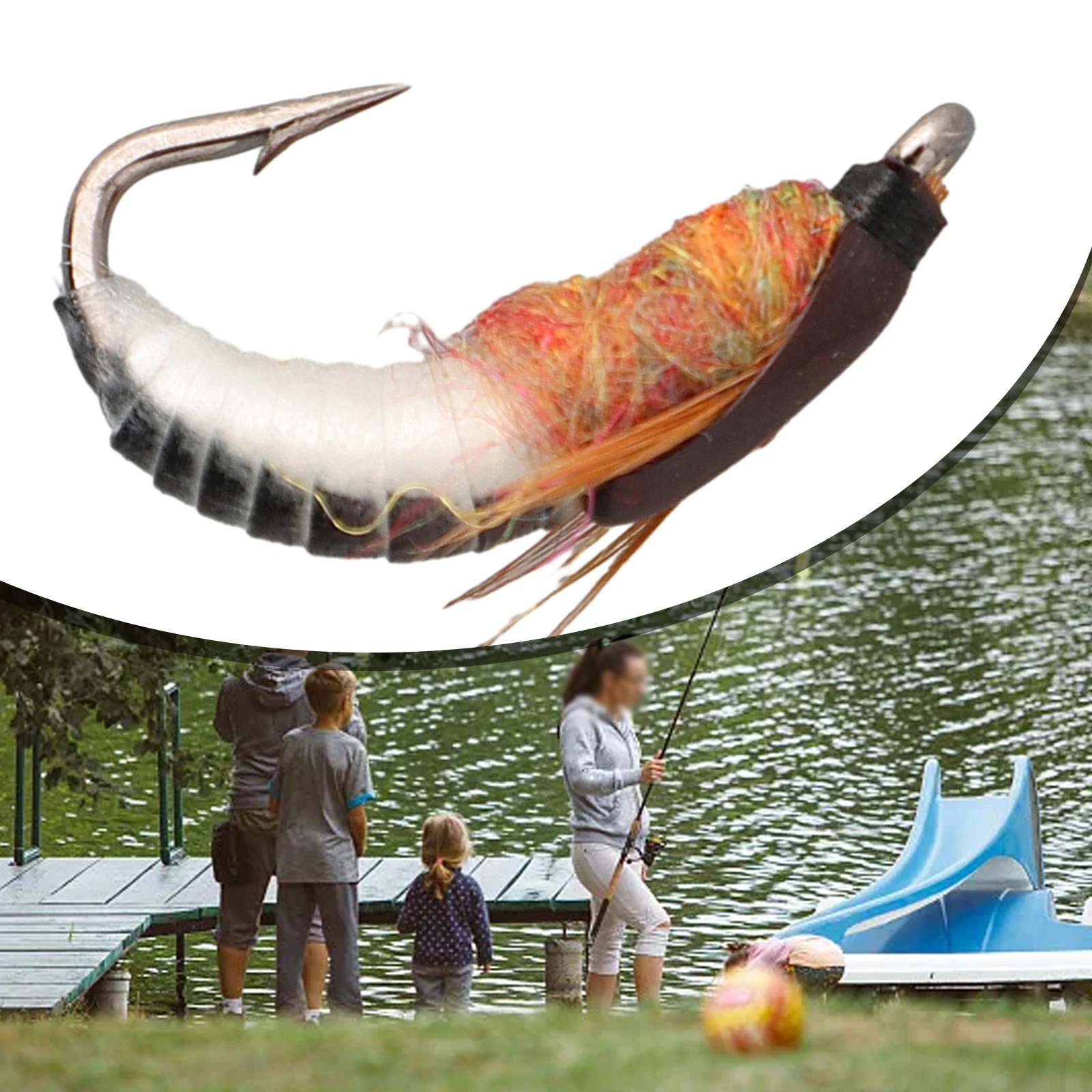 Реалистичная = Nymph Scud = муха для = форель = искусственная приманка, червь, Реалистичная приманка, рыболовные аксессуары