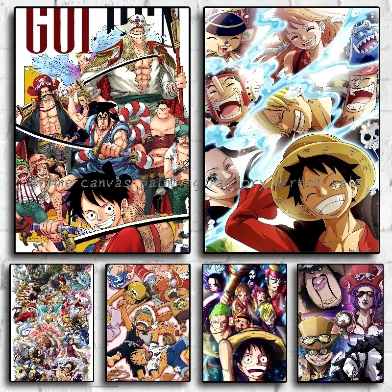 One Piece Z, Картина на холсте, персонаж аниме, Луффи Чоппер, Sanji, персонаж, бар, домашняя спальня, фотография высокого разрешения