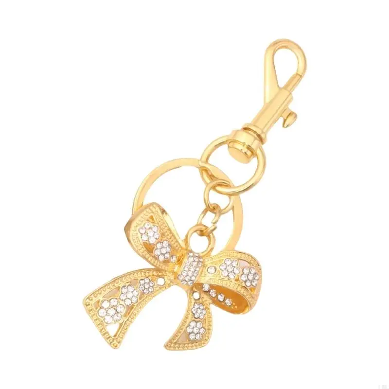 Фото R3MC Sparkling Bowknot Baychain подвеска с хрустальным сплавным сплавом Metal Gift для нее №4