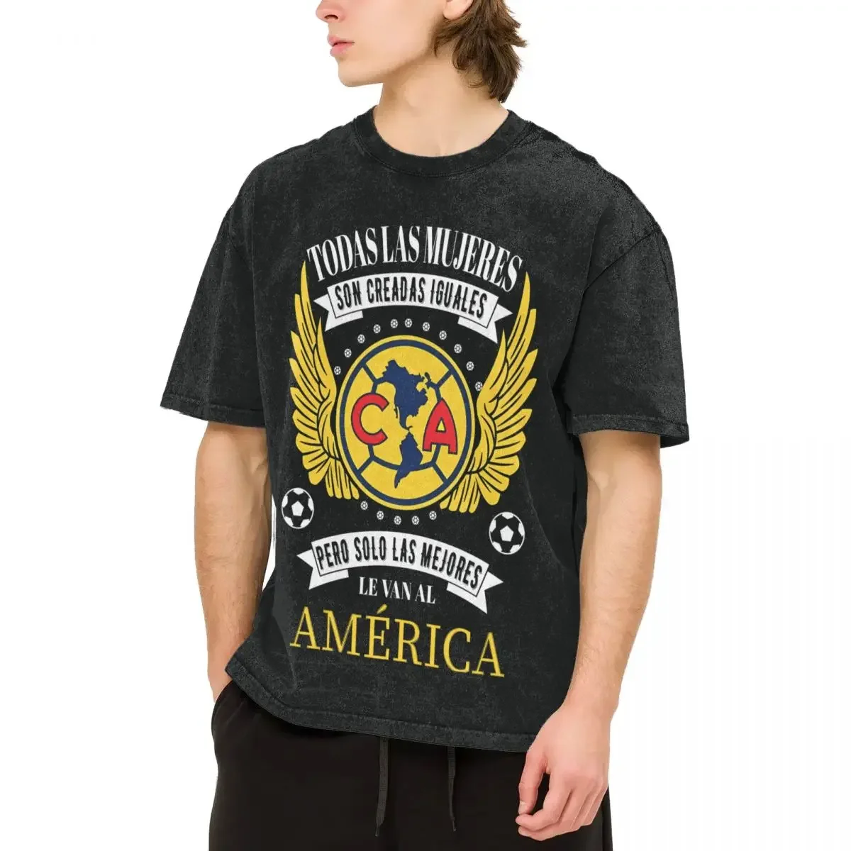 Забавная мужская футболка Playera Aguilas Del America Solo Los Mejores Le Van, топы с принтом, свободные и облегающие женские футболки