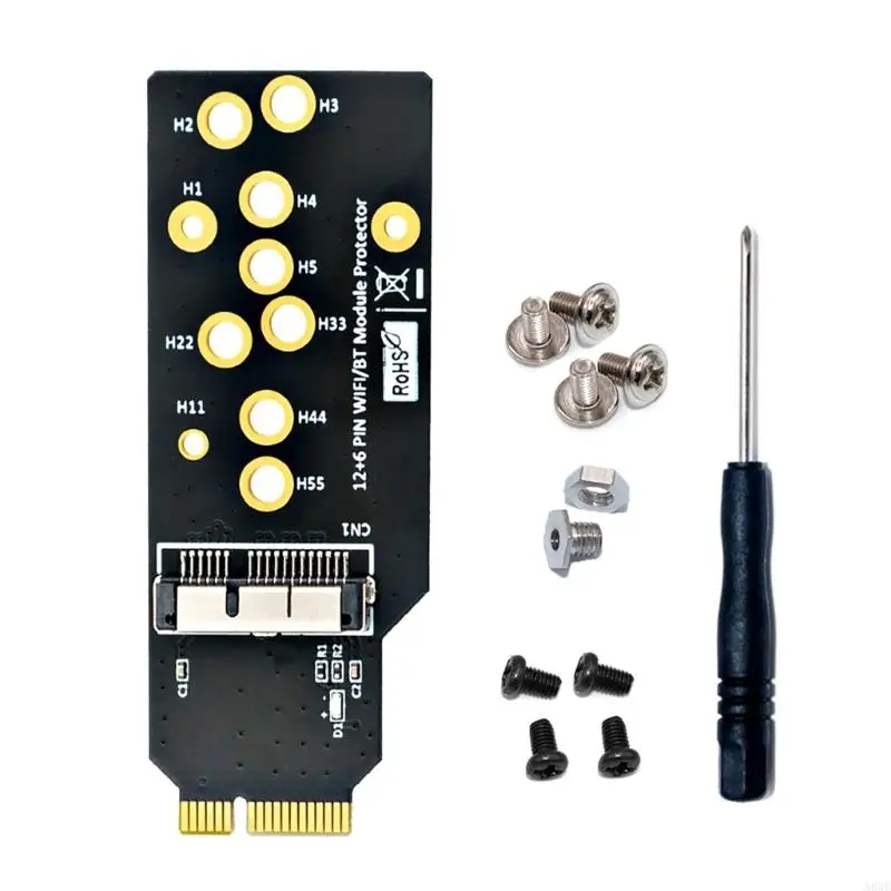 N84B 12+6 -контактный адаптер для BCM94360CD BCM94331CD BCM94360CS BCM94360CS2 BCM943224PCIEBT2 ADAPTER WIFI BT MODULE ADAPTER