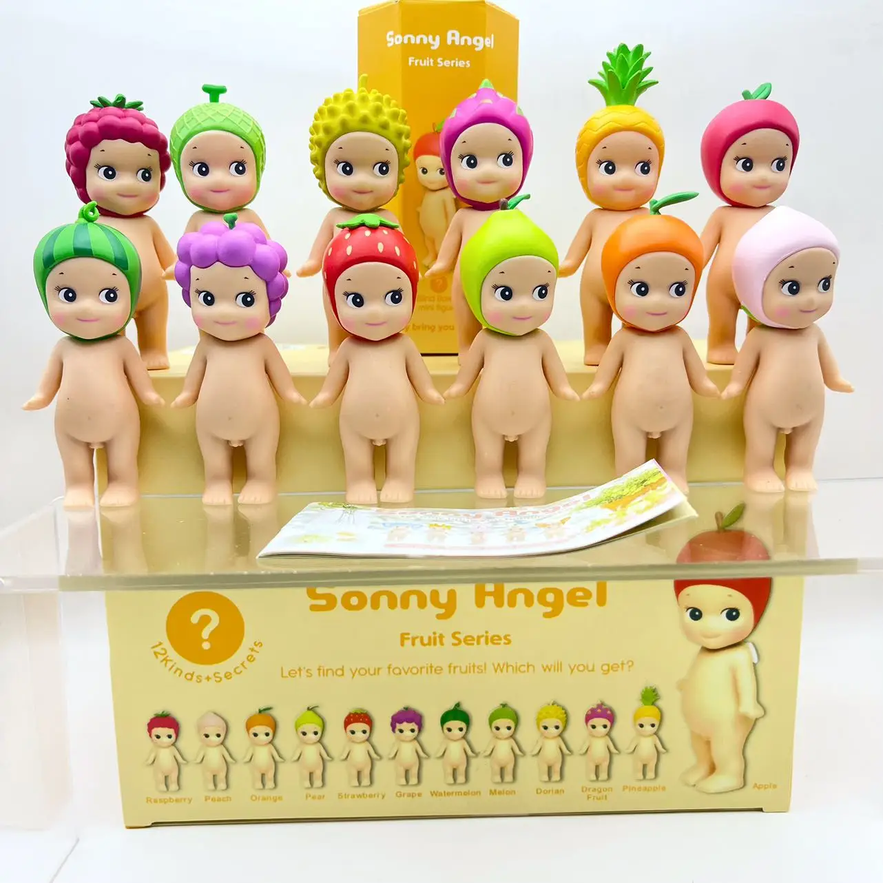 Sonny Angel Party Angel Фруктовая глухая коробка Торцевая коробка Автомобильное украшение Украшение мобильного телефона Купидон Ручная работа Прекрасные выпускные игрушки Подарок