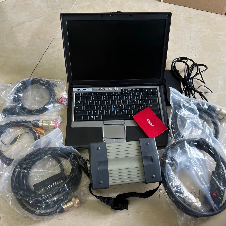 Фото muj MB Star C3 SD Connect z pełnym oprogramowaniem Pro Multiplekser obsługuje skaner diagnostyczny 12V i 24V do samochodów osobowych i ciężarowych z laptopem D630 №2