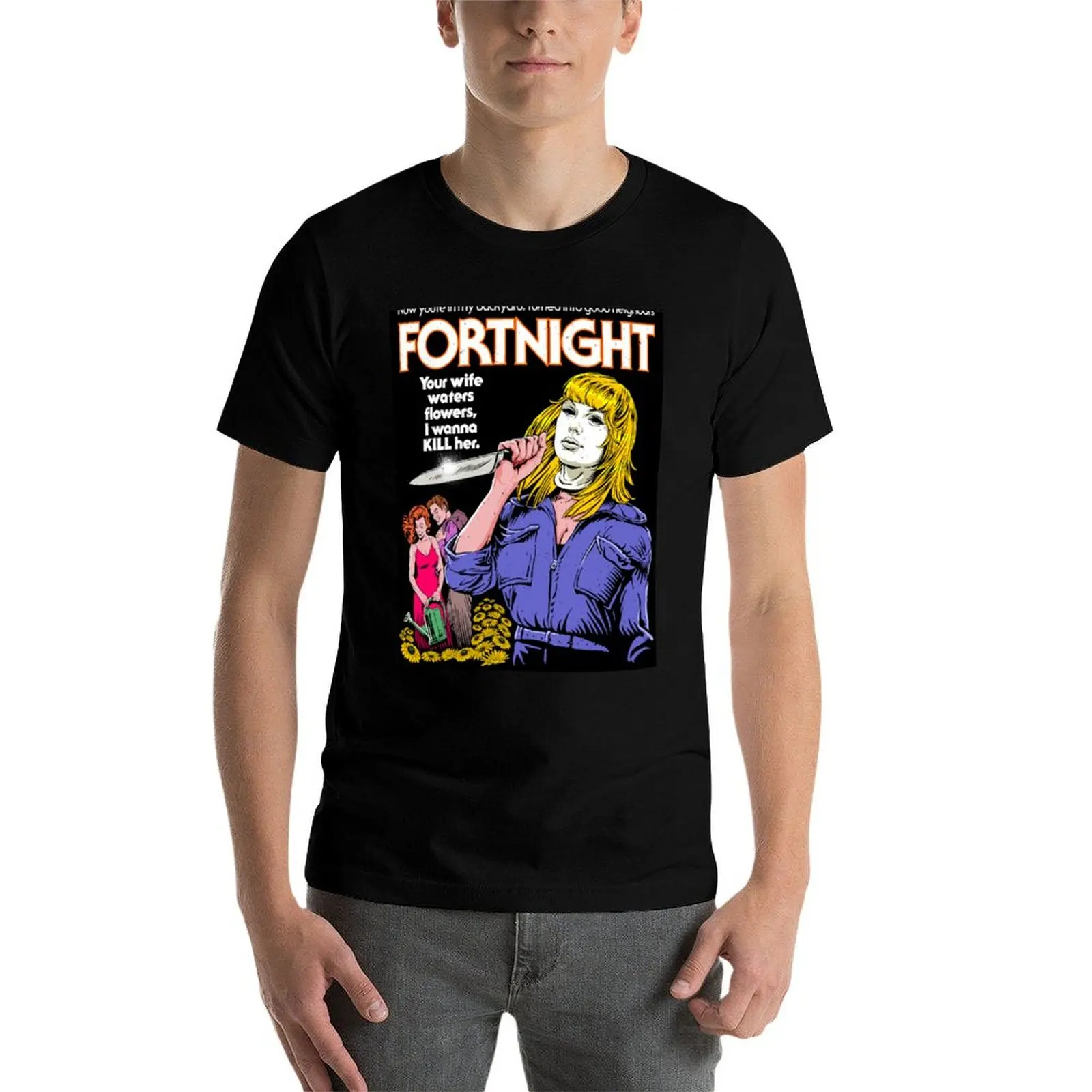 Фото Футболка Fortnight, мужские футболки, хлопковые футболки для мужчин, упаковка из хлопка №4