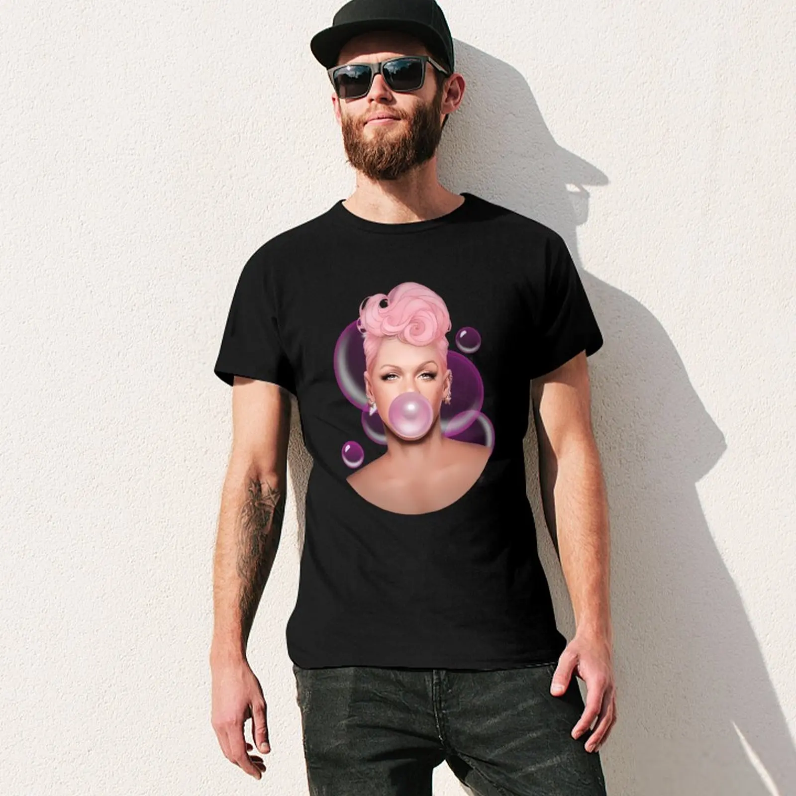 Фото Летняя футболка Carnival Bubblegum Tour Pink Pnk P Nk 2023 2, простая летняя одежда, забавные подарки, милые топы, мужская футболка №3