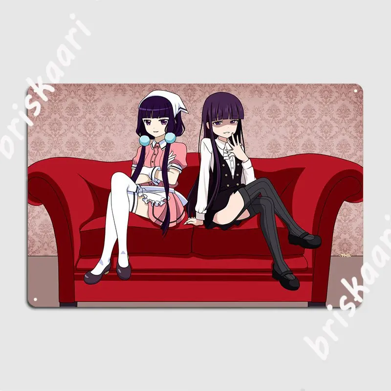 Ririchiyo X Maika металлический плакат роспись винтажная настенная пещера жестяной знак паба плакаты