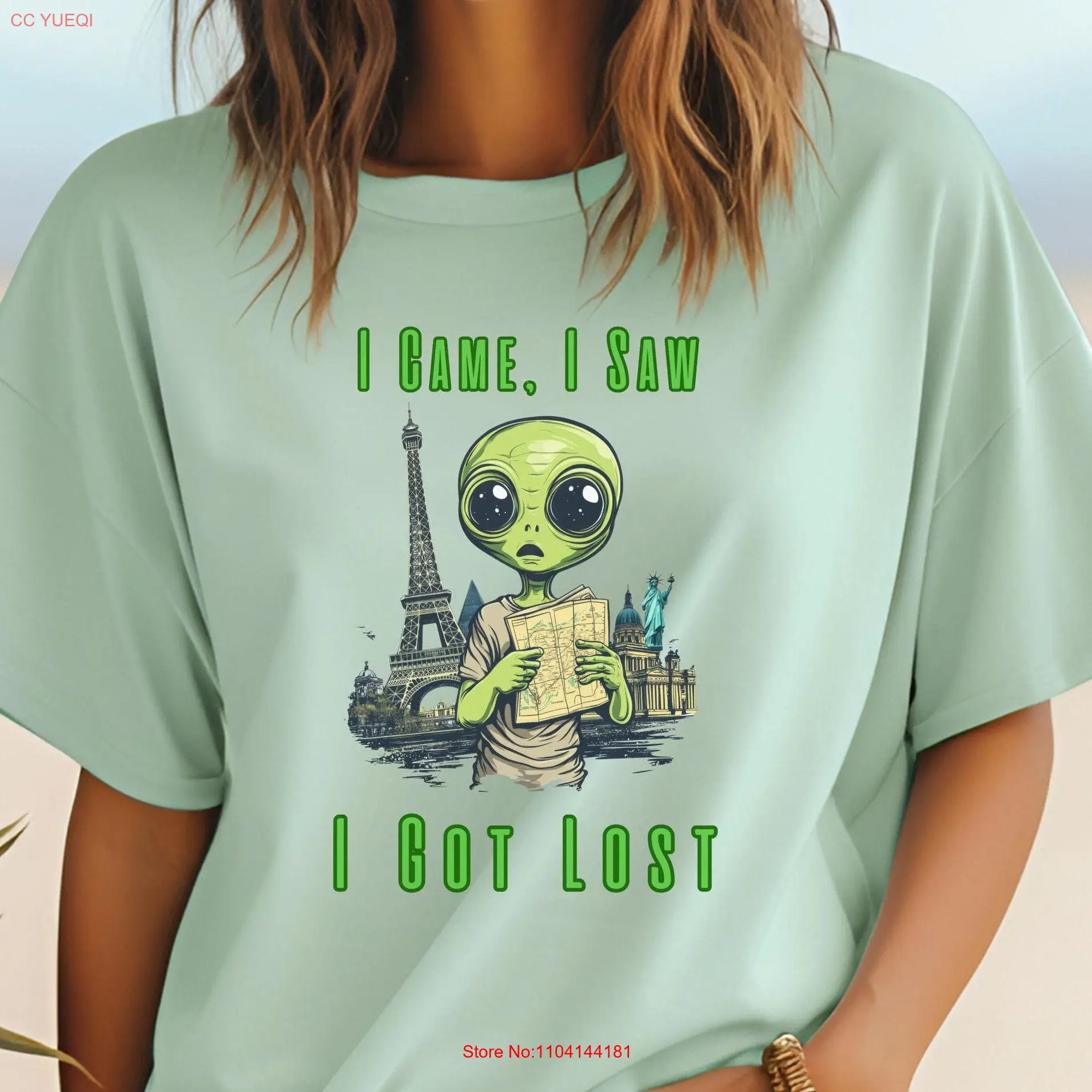 Футболка из джерси Lost Alien, забавная футболка с изображением Земли, экстратернородного юмора, любитель космического пространства, НЛО, с длинными или короткими рукавами
