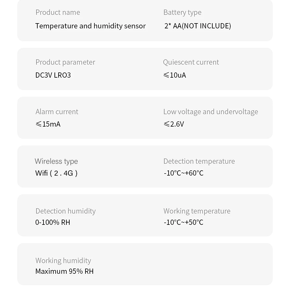 Фото Новый Wi-Fi датчик температуры и влажности для Tuya, поддержка Alexa для Google Home, удаленный контроллер внутреннего гигрометра №4