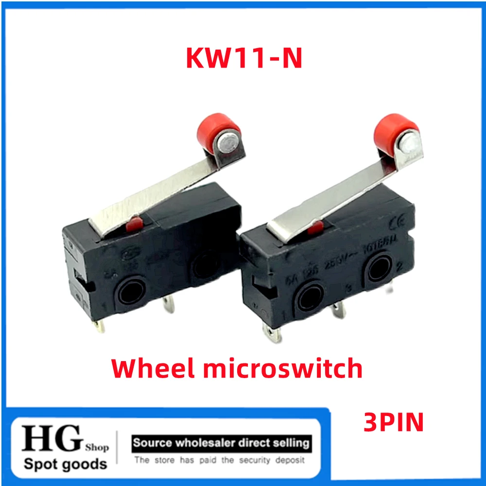 5-50 шт./лот KW11-N 3PIN колесный микропереключатель KW11-N KW12 колесный переключатель мыши контактный переключатель хода 250 В 5A