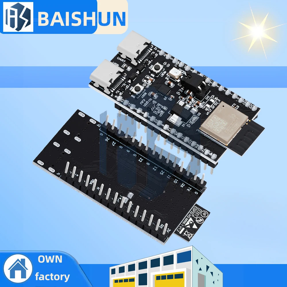 ESP32-H2-DevKitM WiFi+Bluetooth Серия H2 Резьба/Zigbee/BLE ESP32-H2 ESP32-H2-DevKitM-1-N4 ESP32-H2-MINI-1 Для Arduino